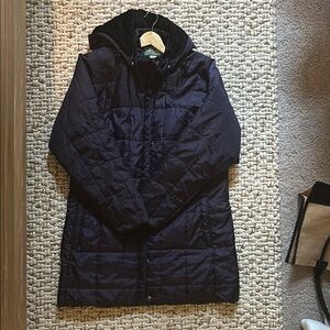 L.L. Bean Women's Purple Puffer Jacket